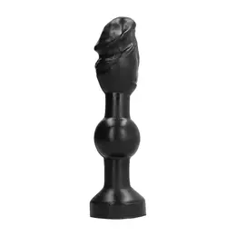 Domestic Partner Rocket Launcher Black Anal Plug Soft Rubber 18 cm