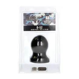 Domestic Partner B-52 Large Anal Plug Soft Rubber Black 22 cm