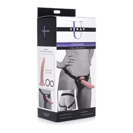 Charmed Silicone Intimate Set with Adjustable Harness 19cm Black