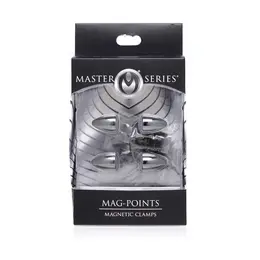 XR Brands MagPoints Magnetic Nipple Clamp Set - Gun Metal Finish