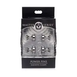XR Brands Power Pins Magnetic Clamp Set, Nickel-Free, Gunmetal Finish