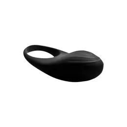 XR Brands Vibrating Ring with Remote Control, Black, Adjustable Silicone