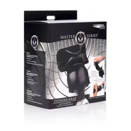 Thunder Wrap Intimate Wand Accessory with Adjustable Wall Mount, Black