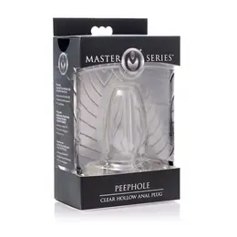 XR Brands PeepHole Transparent Hollow Plug Small Size