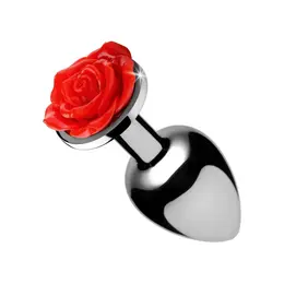 Red Rose Veliki Metalni Čep sa Dekorativnim Crnim Cvetnim Završetkom