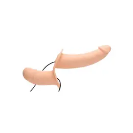 Supreme Pleasure Vibrantni Dupli Model sa Podesivim Pojasom Crni