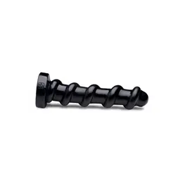 XR Brands The Screw Intimna Mašina Crna sa Teksturiranim Spiralnim Dizajnom 27 cm