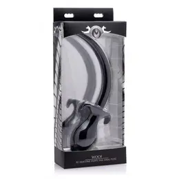 XR Brands Woof XL Silikonski Puppy Tail Čep - Veliki Anatomski Oblik