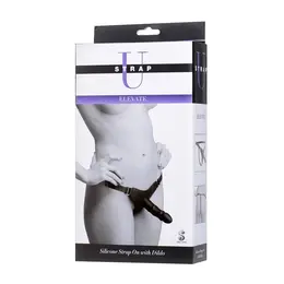 XR Brands Elevate Silicone Adjustable Strap-On System Black