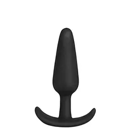 Doc Johnson Classic Serija Suženi Čep 10 cm Crni - Kompaktni Model