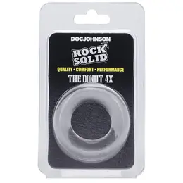 Doc Johnson The Donut 4X Intimate Support Ring TPE Transparent