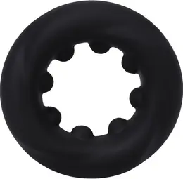 Doc Johnson The Twist Silicone Support Ring Black Flexible Design