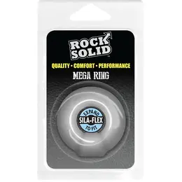Rock Solid The Mega Ring Anatomski silikonski potporni prsten crni
