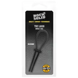 XR Brands The Lasso Double Lock Adjustable Silicone Restraint Black