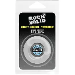 Rock Solid Fat Tire Široki Silikonski Prsten sa Teksturiranom Površinom Crni