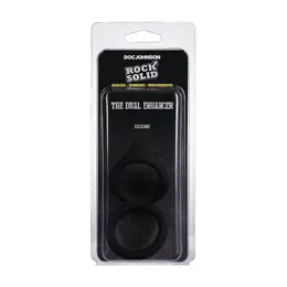 Rock Solid Dual Enhancer Ring with Textured Stimulating Surface
