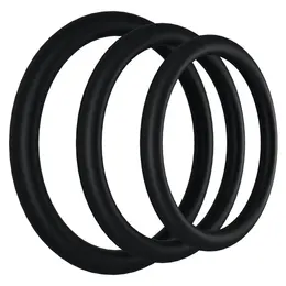 Rock Solid The Gasket Set od 3 TPE Anatomska Prstena Crni