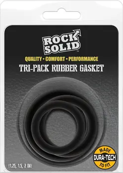 Rock Solid The Gasket Set od 3 TPE Anatomska Prstena Crni