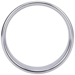 Rock Solid Brushed Alloy Ring Extra Large - Seamless Aluminum Design