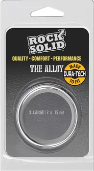 Rock Solid Brushed Alloy Ring Extra Large - Seamless Aluminum Design