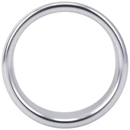 Rock Solid Brushed Alloy Ring Large - Lightweight Aluminum Design