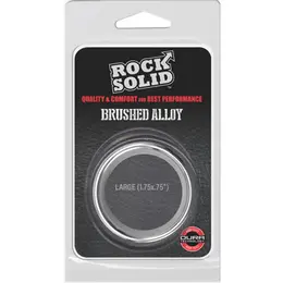 Rock Solid Brushed Alloy Ring Large - Lightweight Aluminum Design