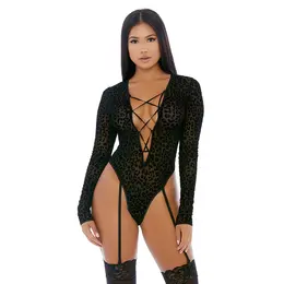 Feline Bodibajs sa Gepard Mrežom i Dugim Rukavima XL od Lustful