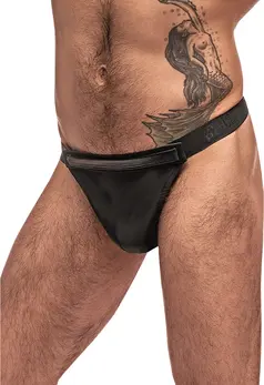 Male Power Grip Rip Tear-Away Thong S/M with Velcro Tabs