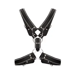 Z Series Scottish Leather Harness S/M with Stainless Steel Details