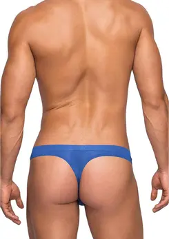 Male Power Seamless Sleek Thong S/M - Low-Rise Cotton Waistband