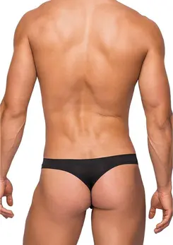 Male Power Seamless Sleek Thong S/M - Low Waist, Cotton Waistband