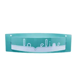 Loveline Brand Decorative Sign - Stylish Logo Display, 25x10cm