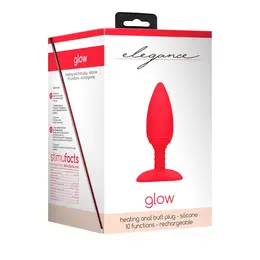 Shots Glow Large Heating Vibrating Plug - Magnetic, Medical Silicone