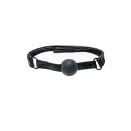 nsnovelties Bondage Couture Padded Gag Ball Adjustable Navy Blue