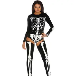 Leg Avenue Bad to the Bone Skeleton bodi sa grejačima za noge XS/S