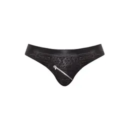 Male Power Zip Bikini XL Wet Look pojas Crni sa uzorkom