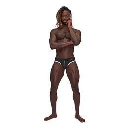 Male Power Sport Mesh Thong S/M - Breathable Athletic Design