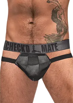 Male Power Checked Mate Cut Out Jock L/XL Proziran Uzorkovan Pojas