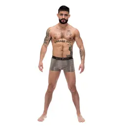 Male Power Viper Pouch Šorts S - Zmijska Koža Metalik Rastegljive Gaćice