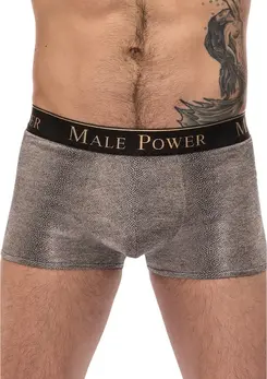 Male Power Viper Pouch Short L Snakeskin Metallic Sculpted Fit