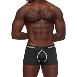 Male Power The Helmet Short XL - Padded Cut-Out Brief, Black