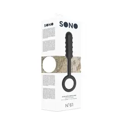 SONO No.61 Black Silicone Model with Metal Ring - Ergonomic Design