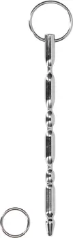 Mystim Ribbed Stainless Steel Urethral Wand 9.5 mm - Medical Grade Metal