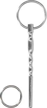 Mystim Ribbed Hollow Urethral Sound 7.5 mm Stainless Steel