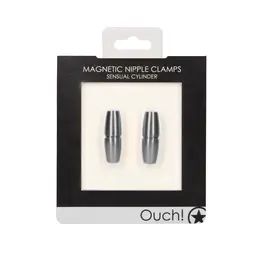 XR Brands Magnetic Cylinder Nipple Clamps - Adjustable Aluminum Design