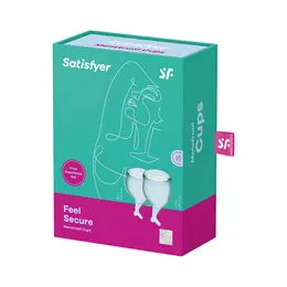 Feel Secure Menstrual Cup - Reusable Silicone Protection, Size M