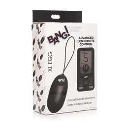 BANG! XL Silicone Vibrating Egg Remote Control 25 Modes Waterproof