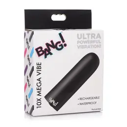 XR Brands Mega Silicone Vibe 3-Speed Compact Intimate Device Black