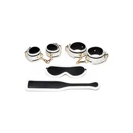 Kink Glow in the Dark Hog Tie Set - White & Gold Restraint Kit