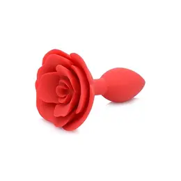 Booty Bloom Silicone Rose Plug Medium - Velvet Touch, Floral Design